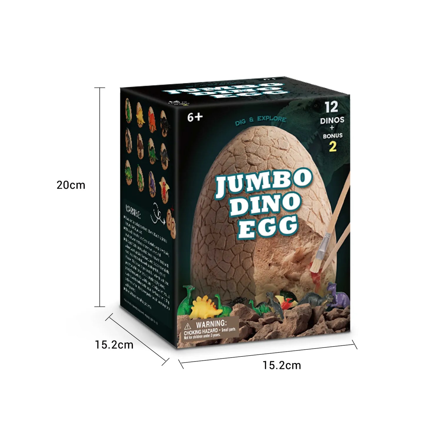 Œuf de dinosaure - Fouille paléontologique - mini dinosaures - cartes dino - Fossile